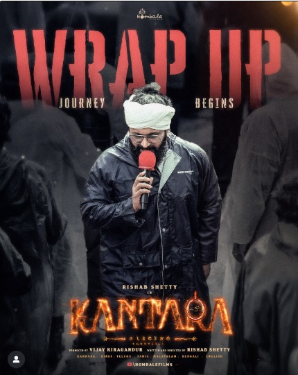 Rishab Shetty's Highly Anticipated Film Kantara Chapter 1 Completes Shooting